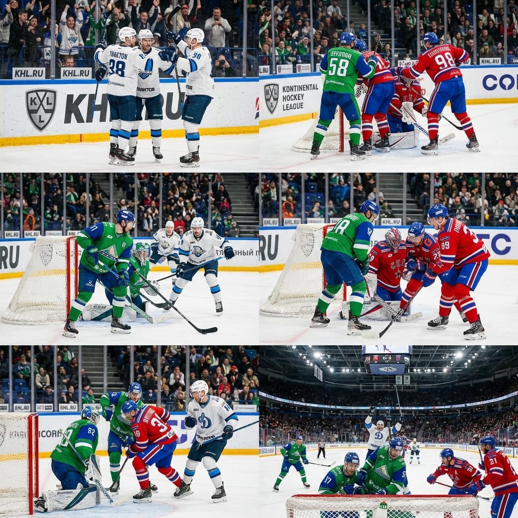 Плей-офф КХЛ: «Трактор» восстал, «Салават» и СКА в борьбе за верх