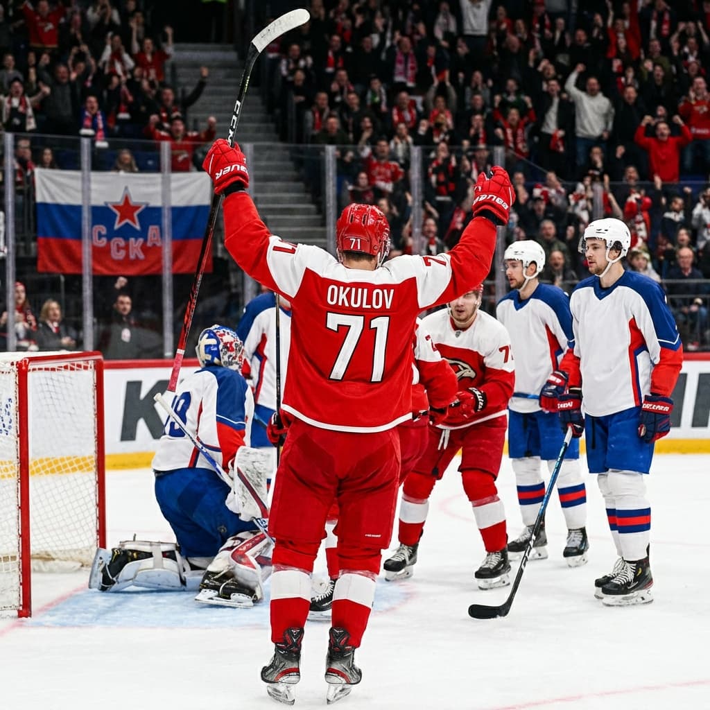 Окулов стал героем «Авангарда» и напомнил о своем обмене с ЦСКА