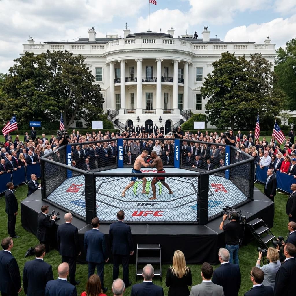 Турнир UFC в Белом доме: полемика и интриги политической арены
