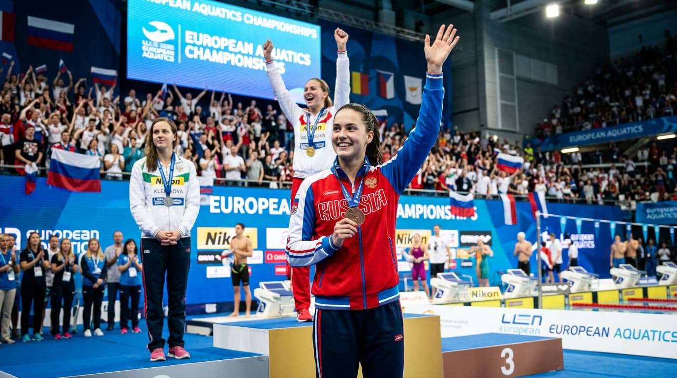Россия на пьедестале: три медали и рекорд на чемпионате Европы